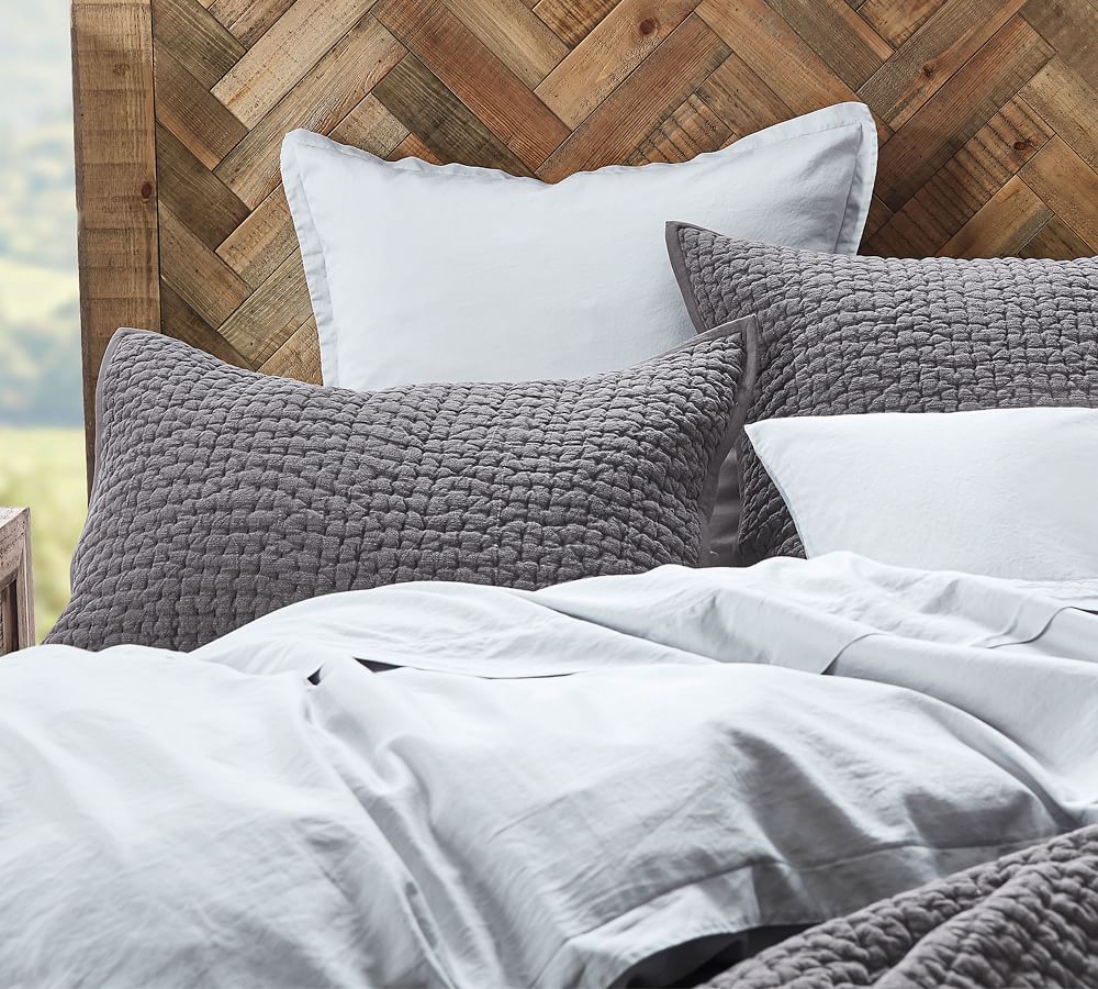 Stonewashed PickStitch Quilt Pottery Barn