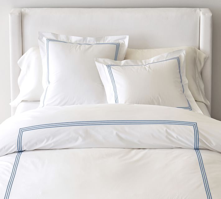 OPEN BOX: Grand Organic Percale Duvet Cover | Pottery Barn