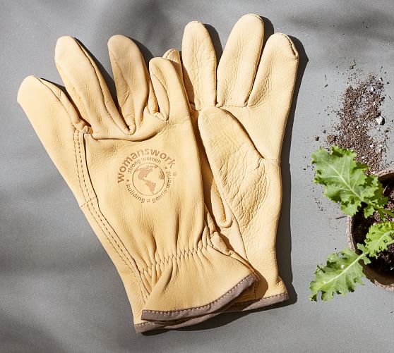 women's deerskin gardening gloves