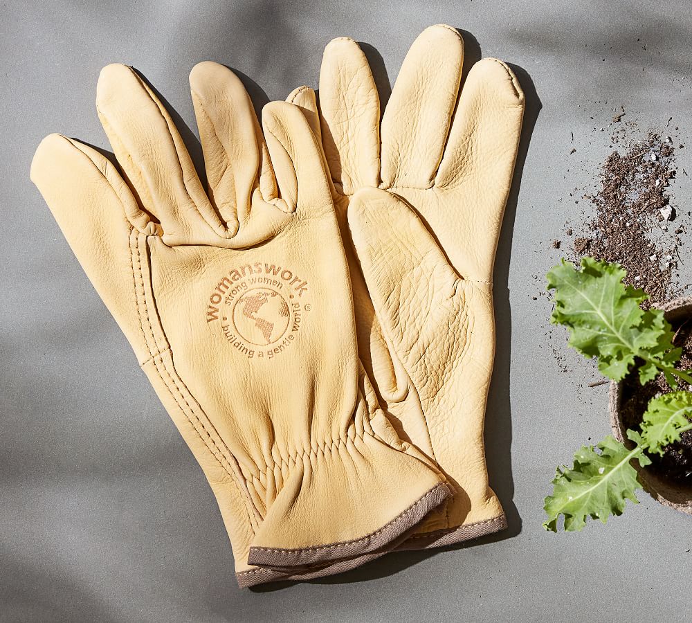 leather gardening gloves