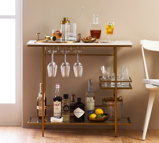 pottery barn wine table