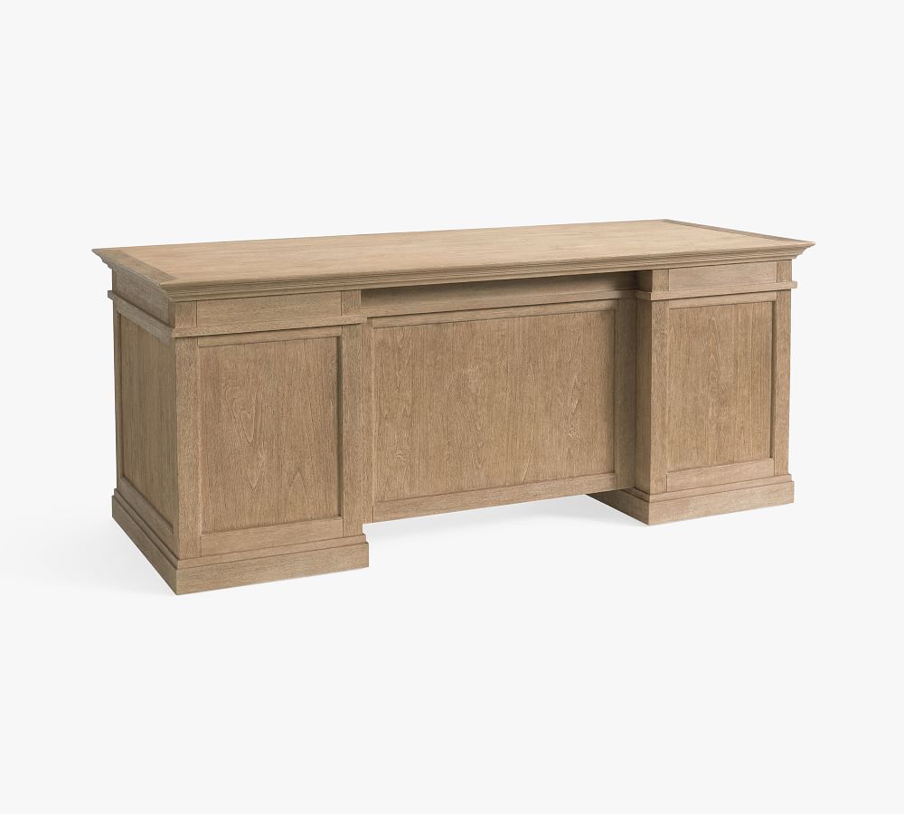 Livingston 75" Executive Desk with Drawers Pottery Barn