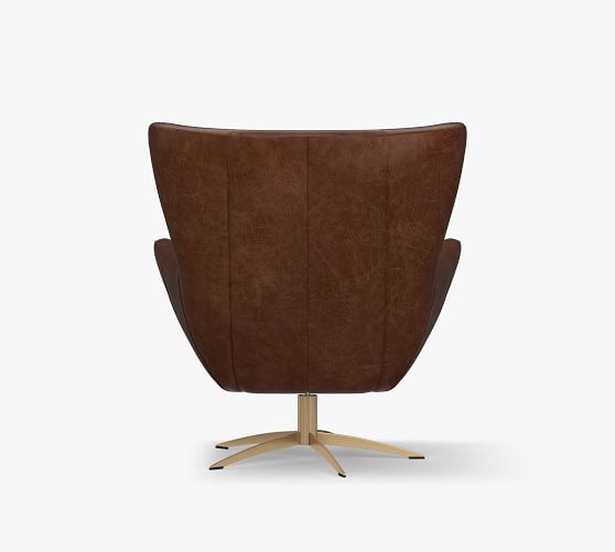 petite leather armchair