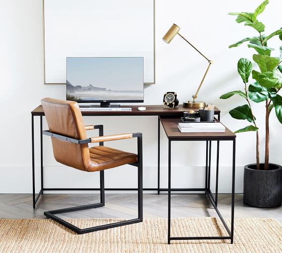 l shaped minimalist desk