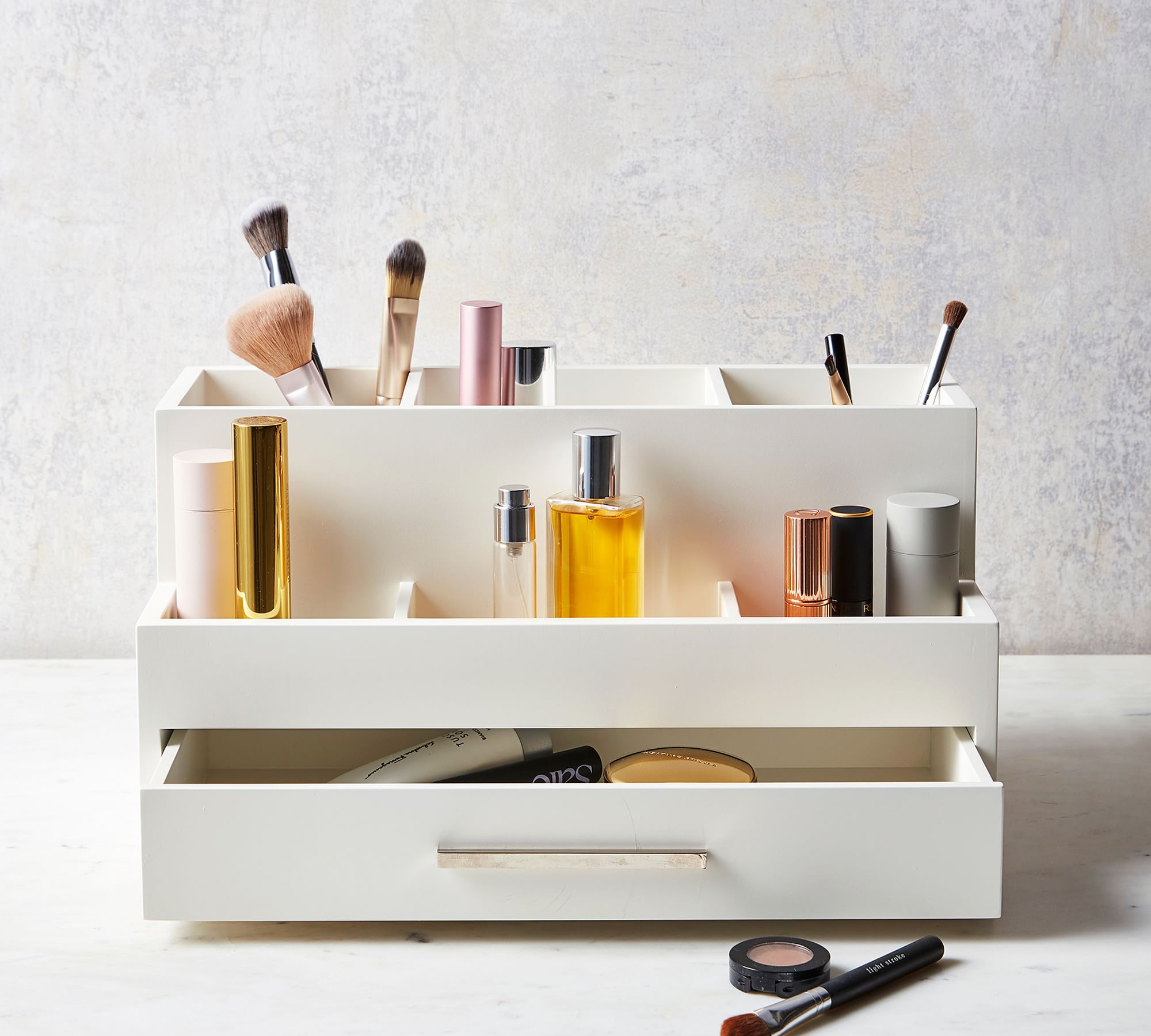 MIUOPUR Makeup Organizer with Stackable Drawers, Bathroom Vanity Organizers  and Storage, Ideal for Desk and Dresser Countertops, Great for Cosmetics