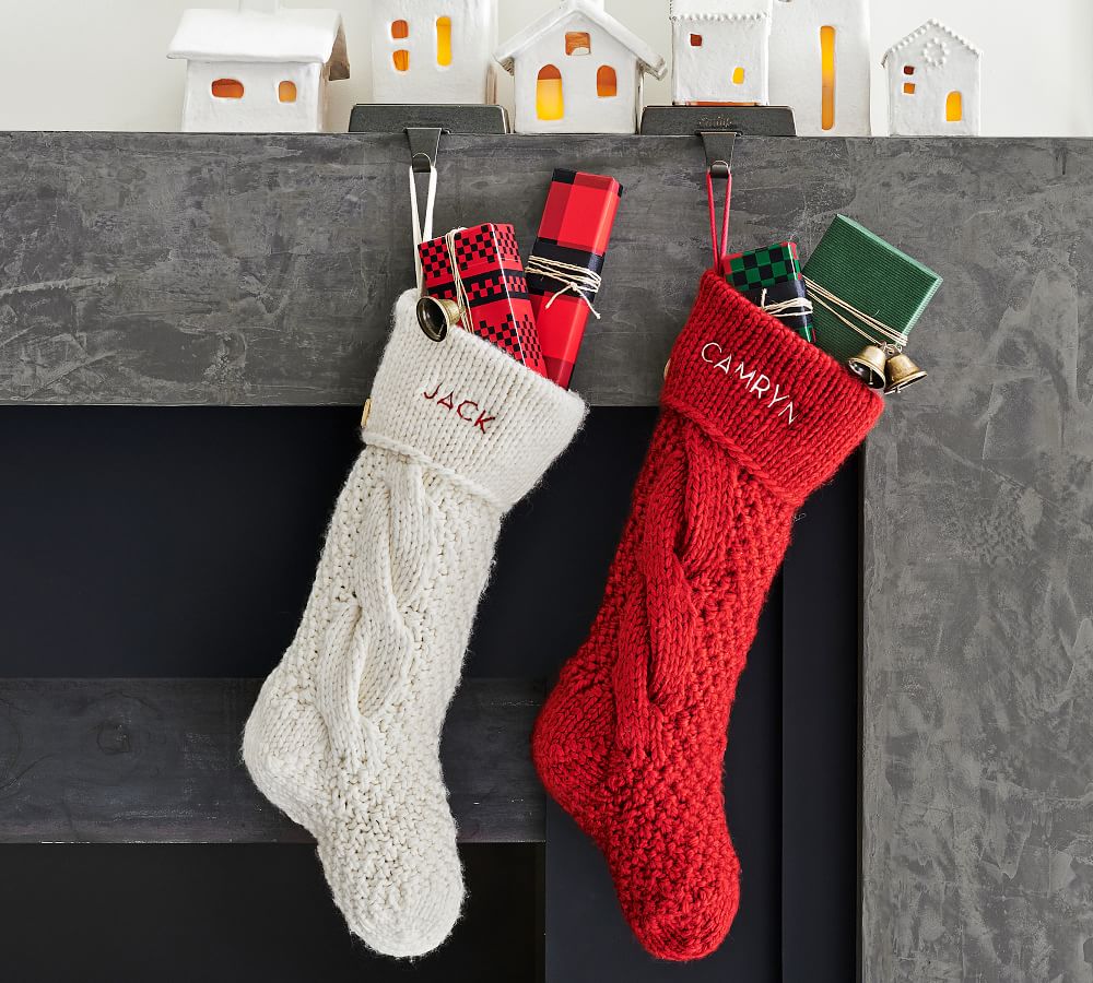 Chunky Cable Knit Stocking Pottery Barn