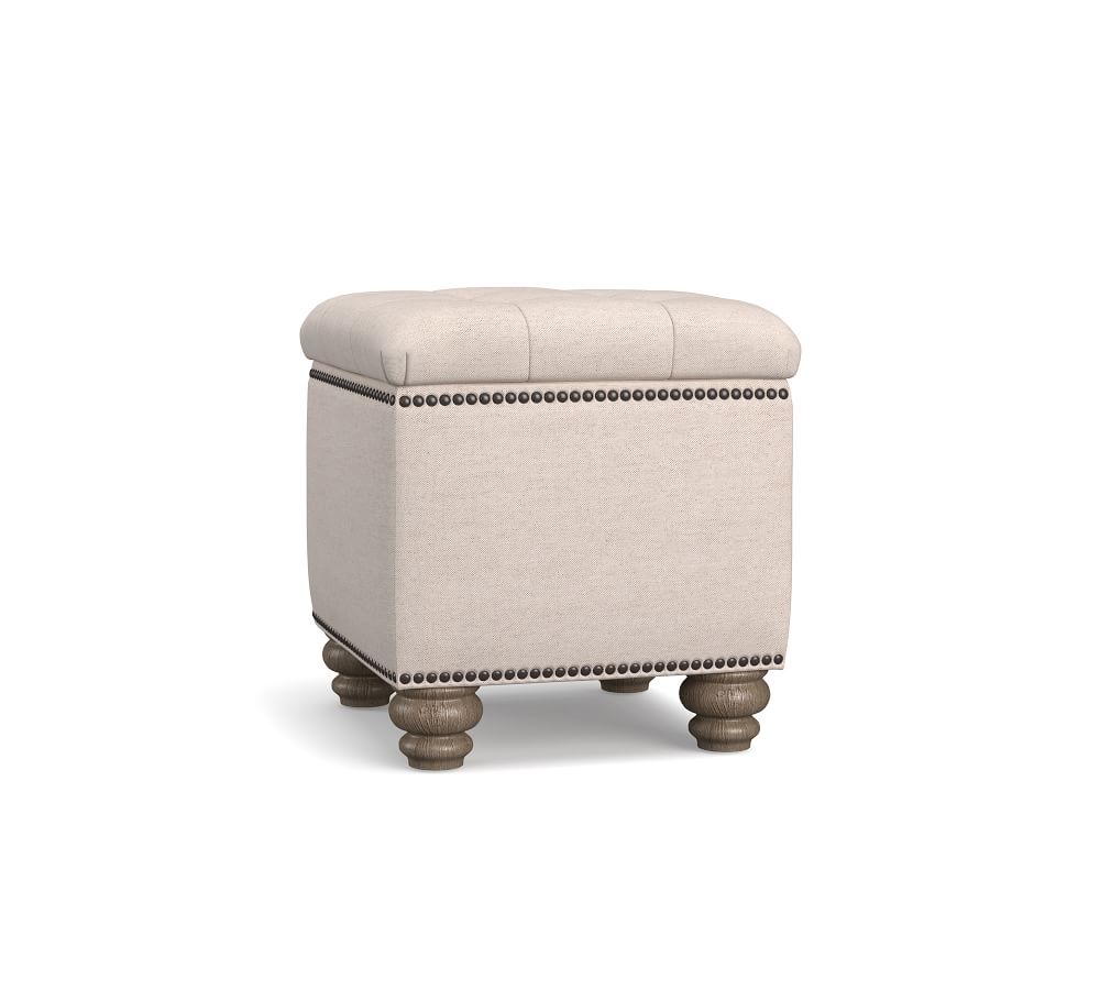 Martin Upholstered Storage Cube Pottery Barn