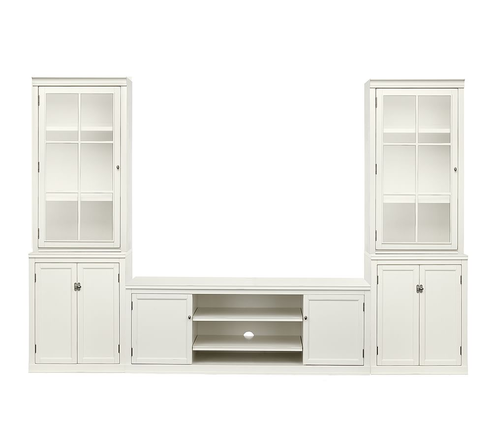 Logan 5Piece Entertainment Center Pottery Barn