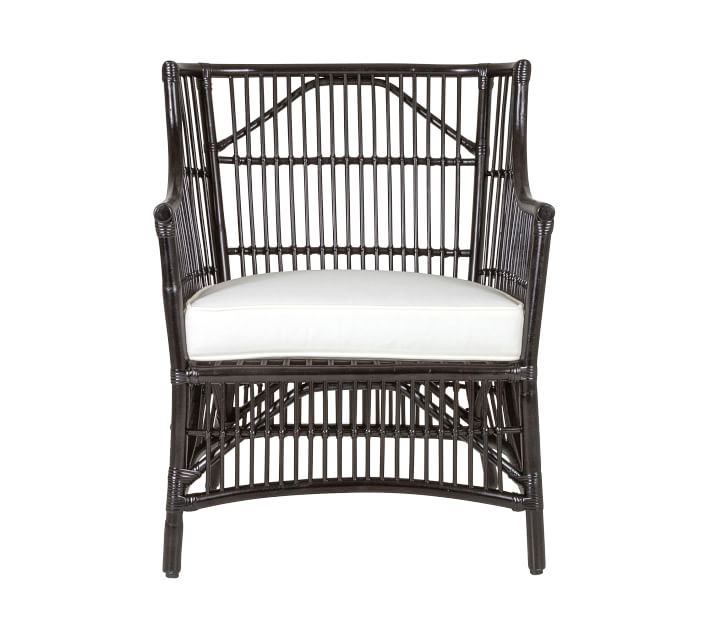 bunnings black rattan chair