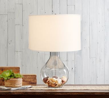 pottery barn shell lamp