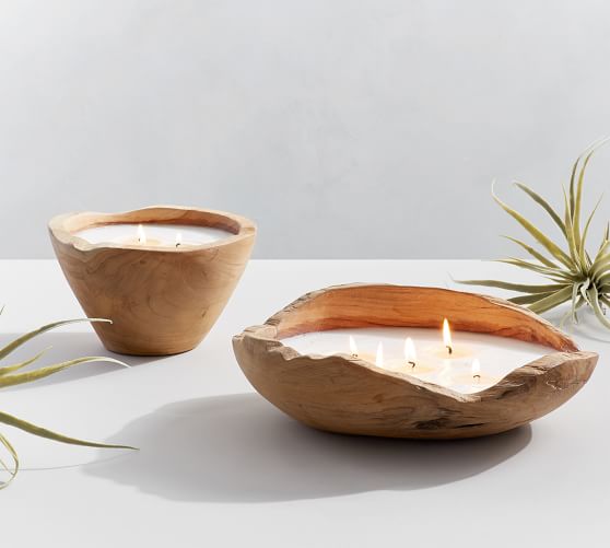 ceramic bowl candle