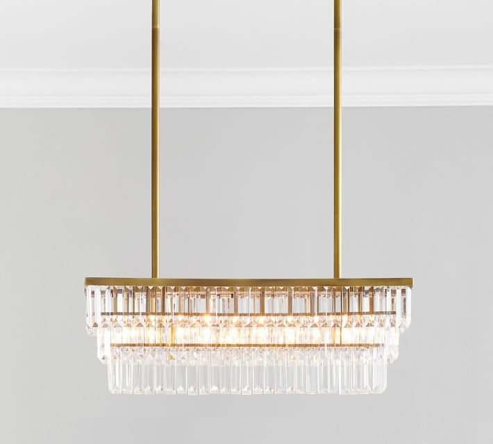 gemma rectangular chandelier