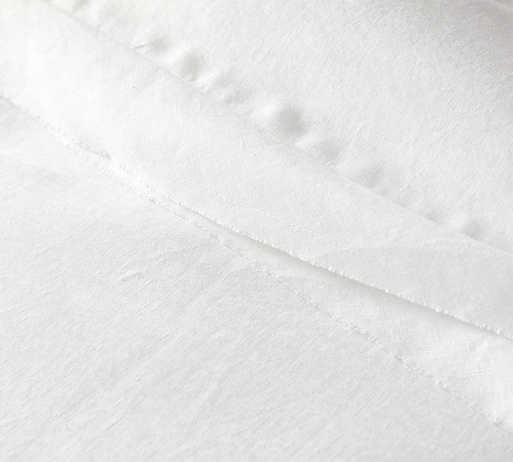 Belgian Flax Linen Double Flange Duvet Cover Pottery Barn