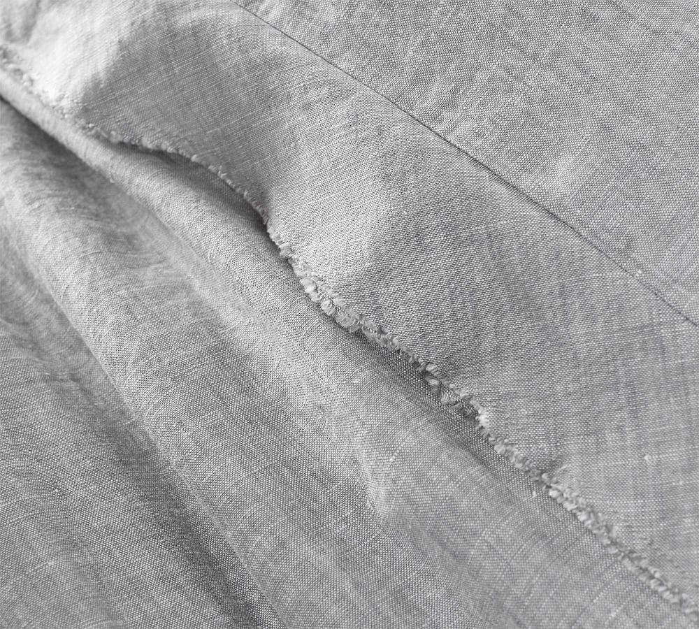 Belgian Flax Linen Double Flange Duvet Cover Pottery Barn