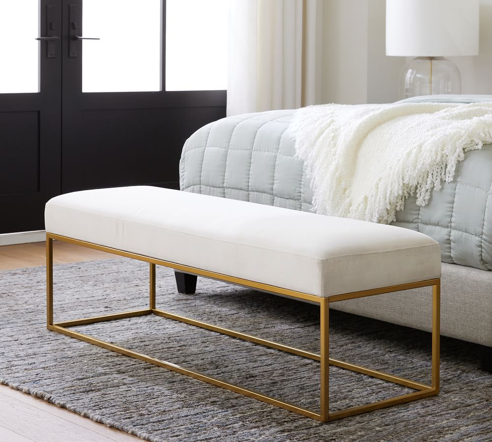 Millie Upholstered Bench | Pottery Barn