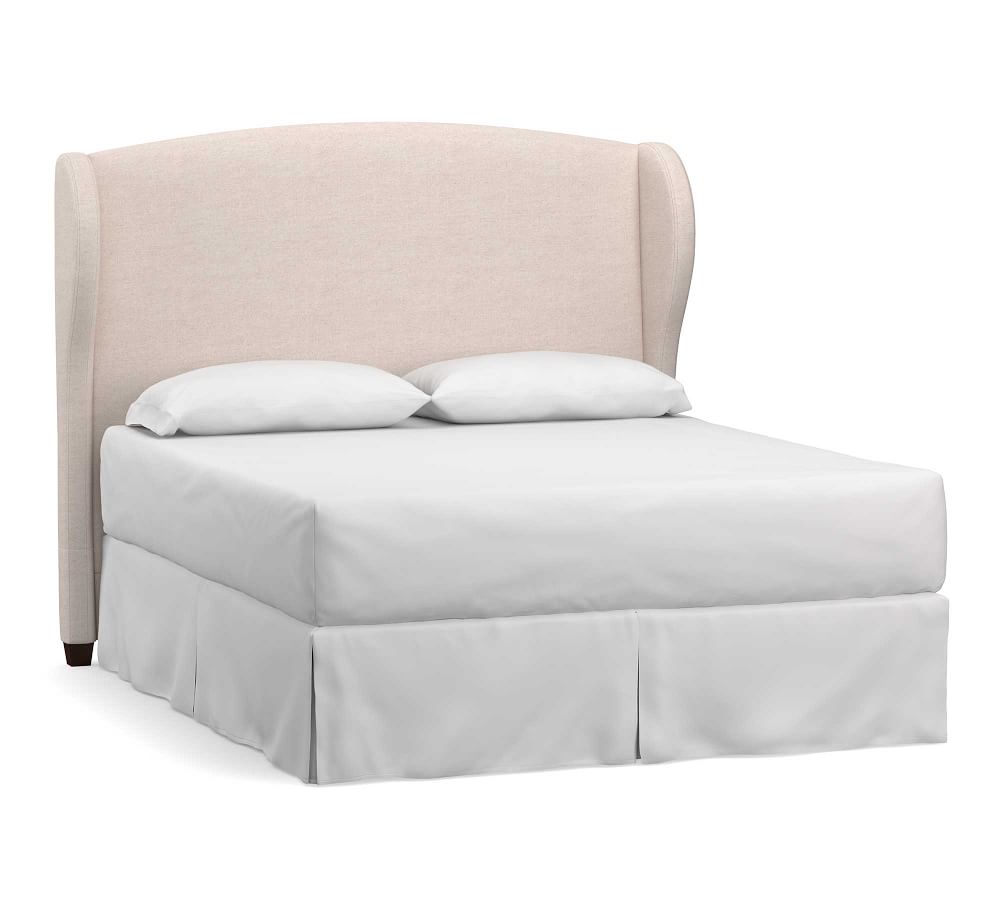 Raleigh Wingback Upholstered Headboard Pottery Barn