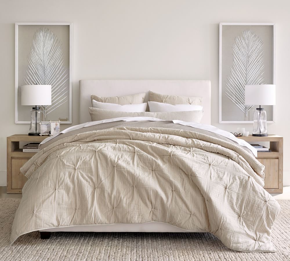 Soft Cotton Handcrafted Striped Sham | Pottery Barn