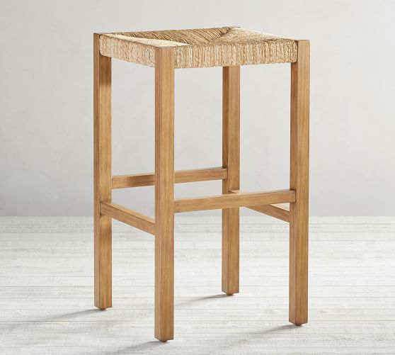 backless wicker bar stools