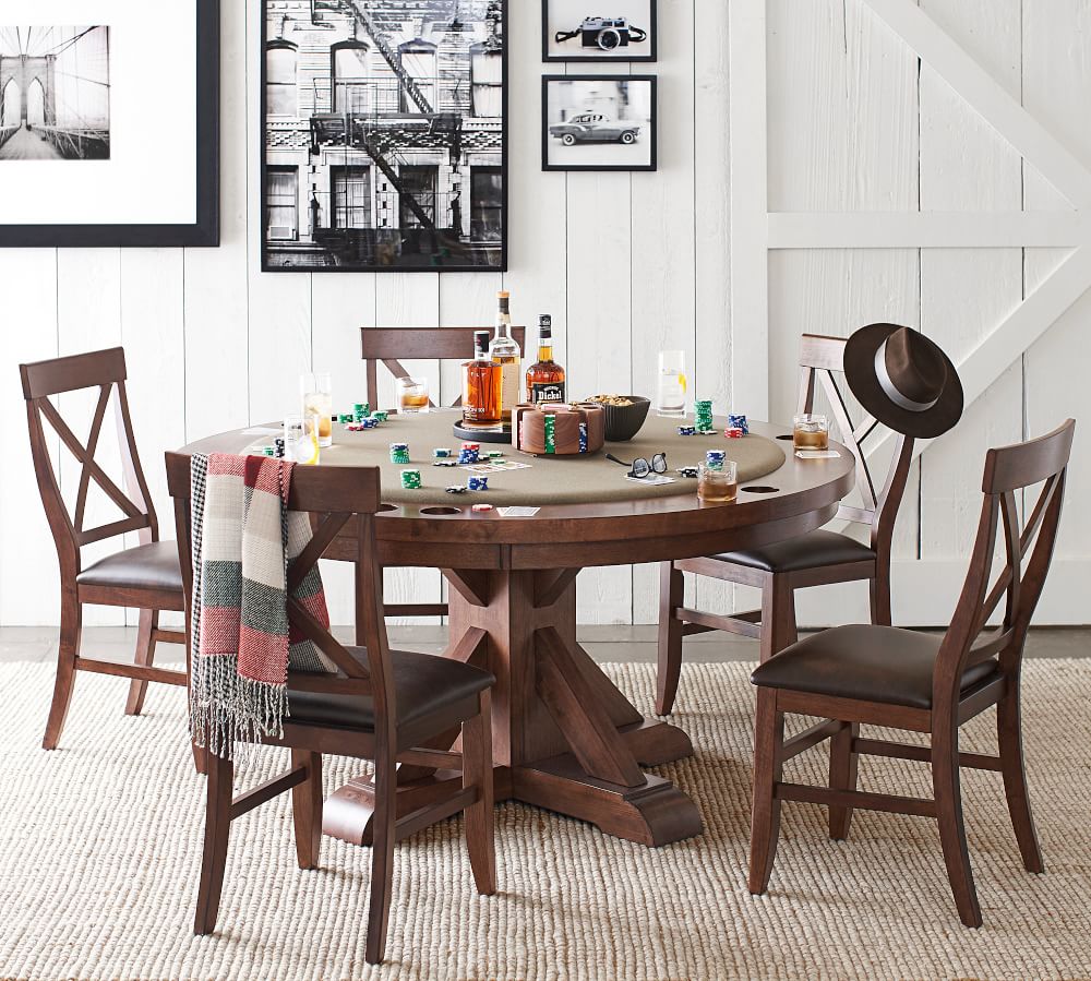 habitat huxley metal dining table and 4 brass chairs