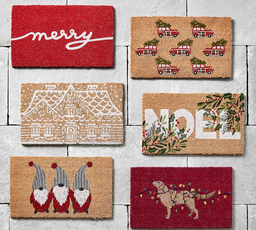 Dog with Lights Doormat Pottery Barn