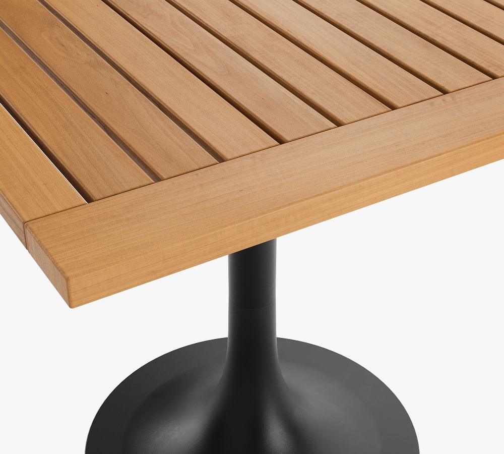 Outdoor 32" Square Pedestal Bistro Dining Table Pottery Barn