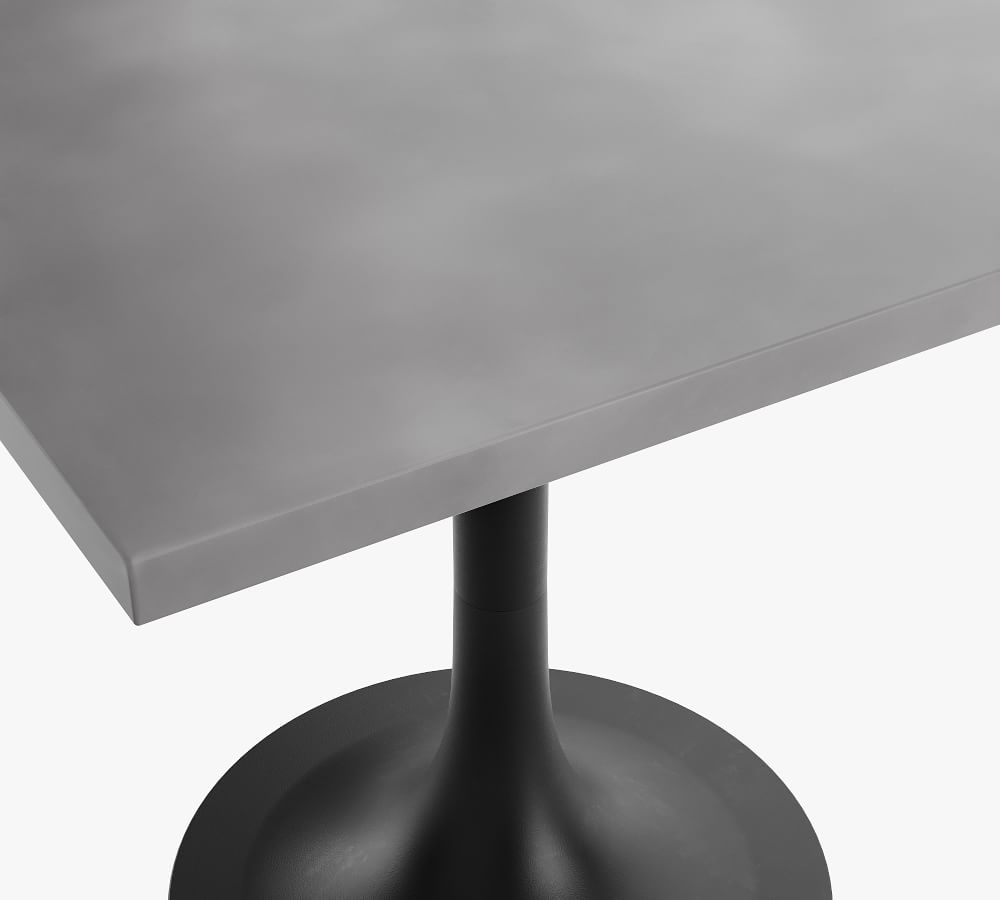 Outdoor 32" Square Pedestal Bistro Dining Table Pottery Barn