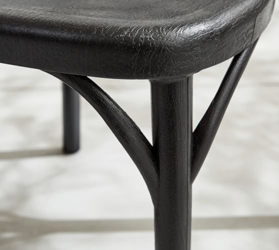 black bistro dining chair