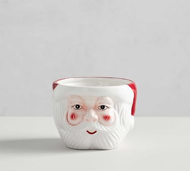 pottery barn santa bowl