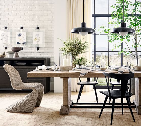 pottery barn black chairs