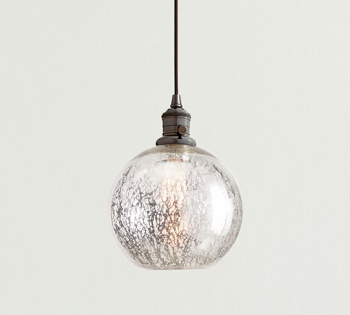 pottery barn mercury glass chandelier