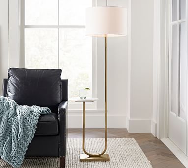 pottery barn floor lamp with table