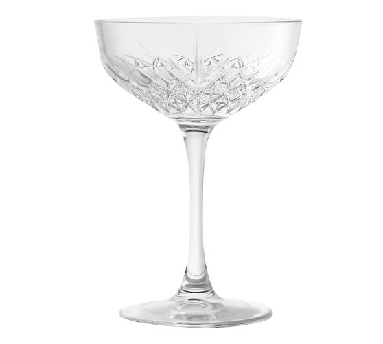 etched coupe glasses