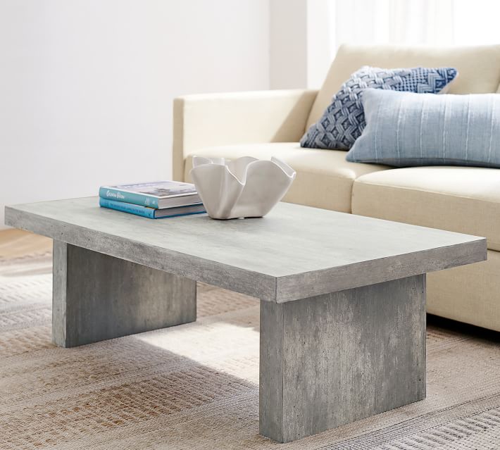 concrete slab coffee table