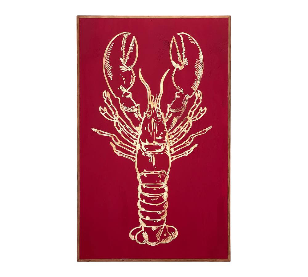 Lobster Carved Wood Wall Art Pottery Barn