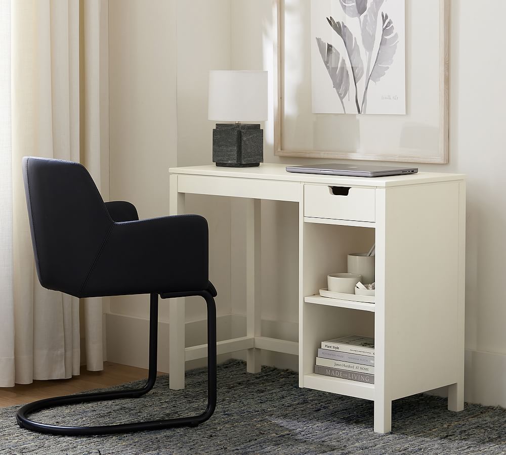 36 white desk with drawers