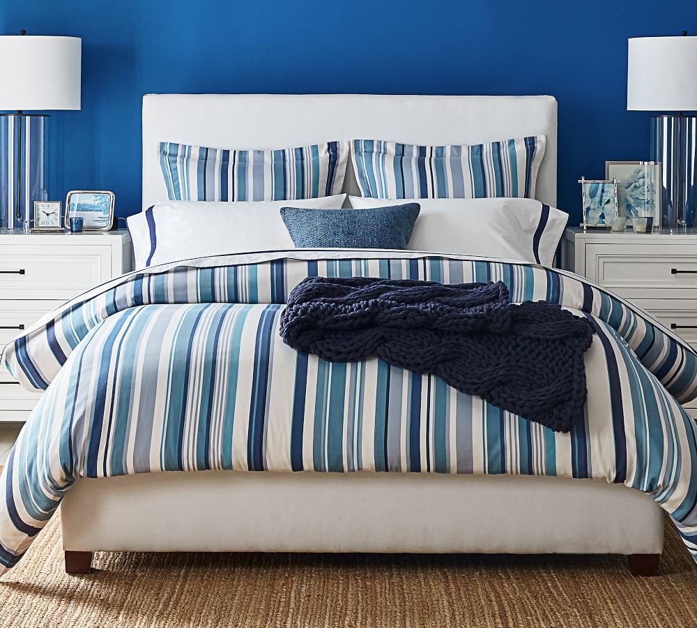 Chandler Striped Organic Cotton Sham Pottery Barn