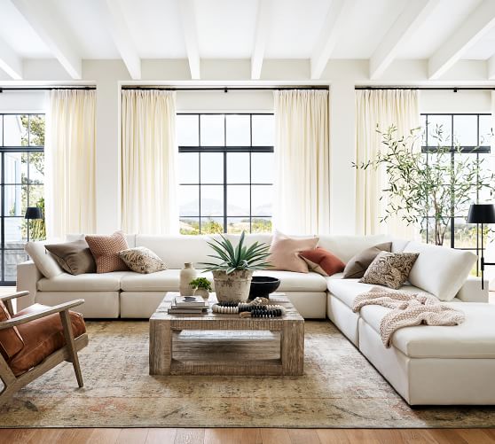 Pottery Barn Great Room Goals ?Our Townsend Roll Arm Upholstered Sofa Is  The Perfect Anchor To An Open-concept Space Like This ?️Tag Us In The  Photos Of Your Great Room For