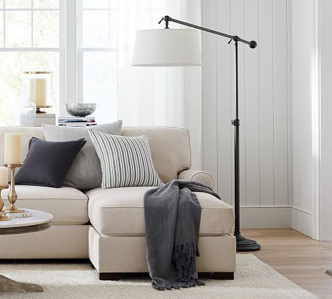 pottery barn adjustable floor lamp