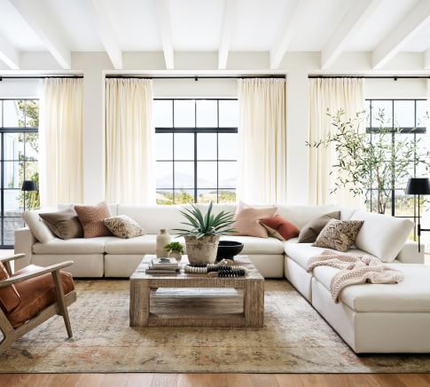 pottery barn living room tables