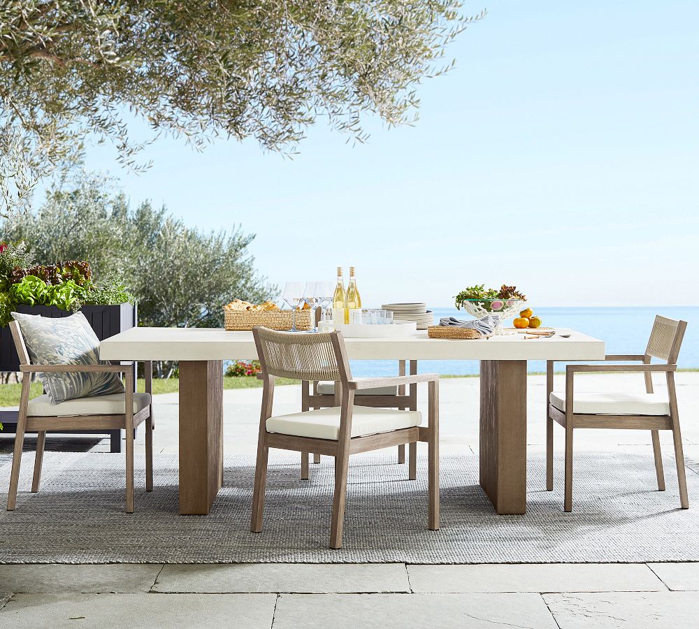 Indio Coastal FSC® Mahogany Rope Dining Chair | Pottery Barn