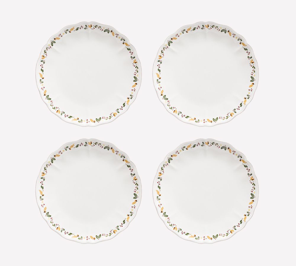Nutcracker Handcrafted Stoneware Dinner Plates Set of 4 Pottery Barn