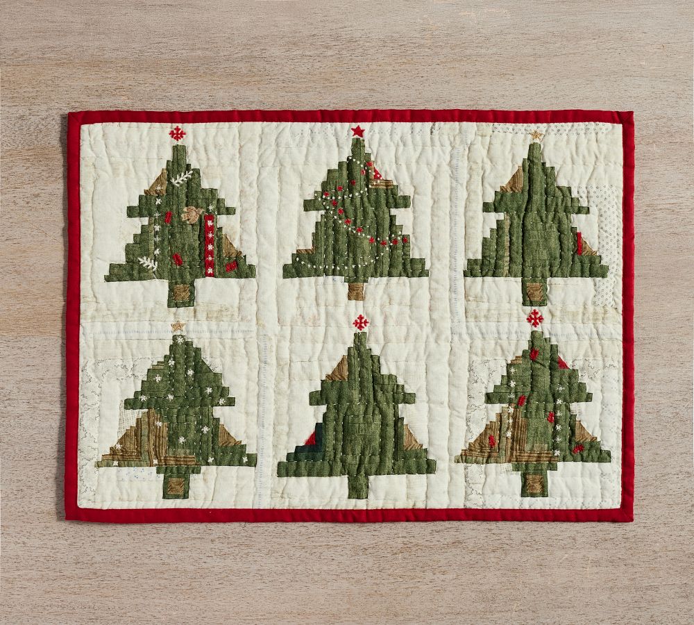 Arden Tree Quilted Placemats Set of 4 Pottery Barn