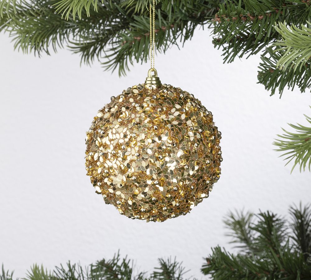 Shatterproof Gilded Gold Star Ornament Sets | Pottery Barn