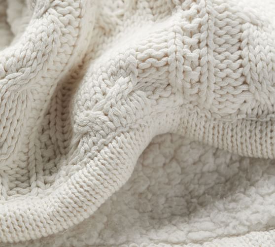 Cozy Cable Knit Throws | Pottery Barn