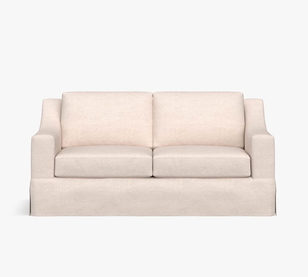 York Slope Arm Slipcovered Fabric Sofa Pottery Barn