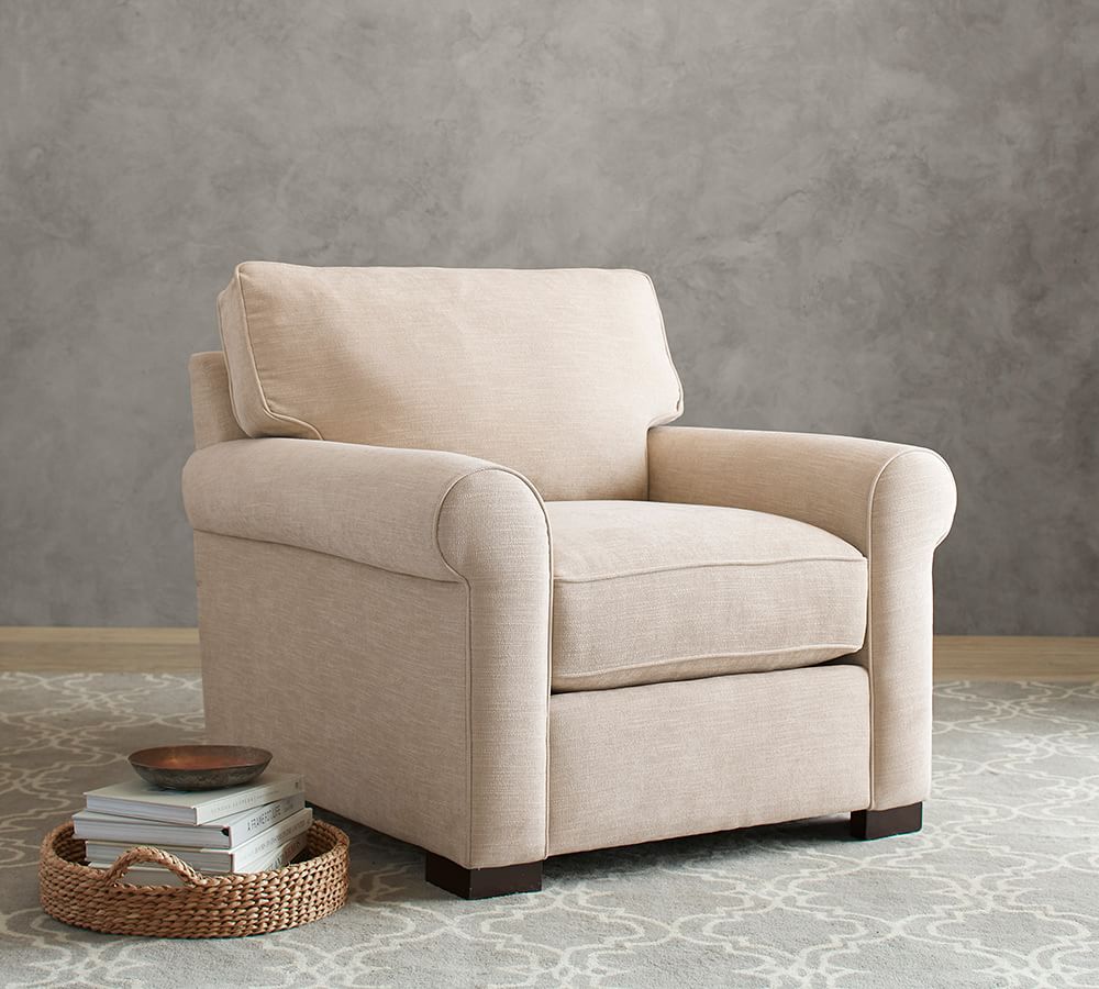 pottery barn buchanan swivel chair