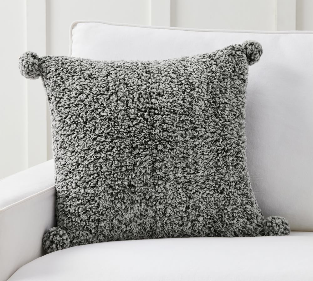 Cozy Pom Pom Sherpa Pillow Covers Pottery Barn