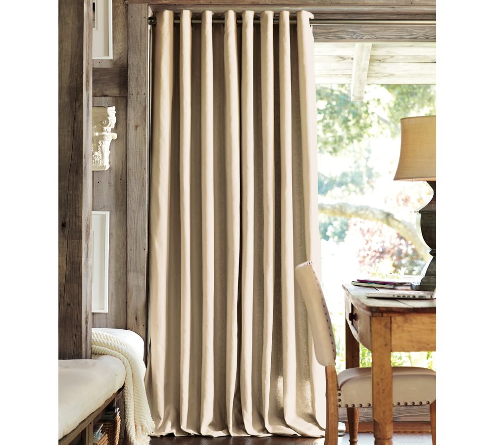 Peyton Linen/Cotton Grommet Curtain Pottery Barn