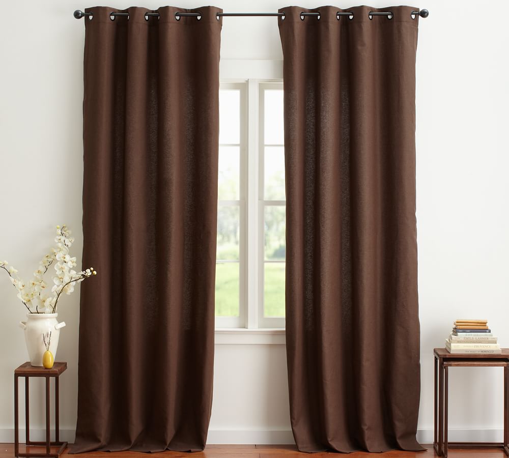 Peyton Linen/Cotton Grommet Curtain Pottery Barn