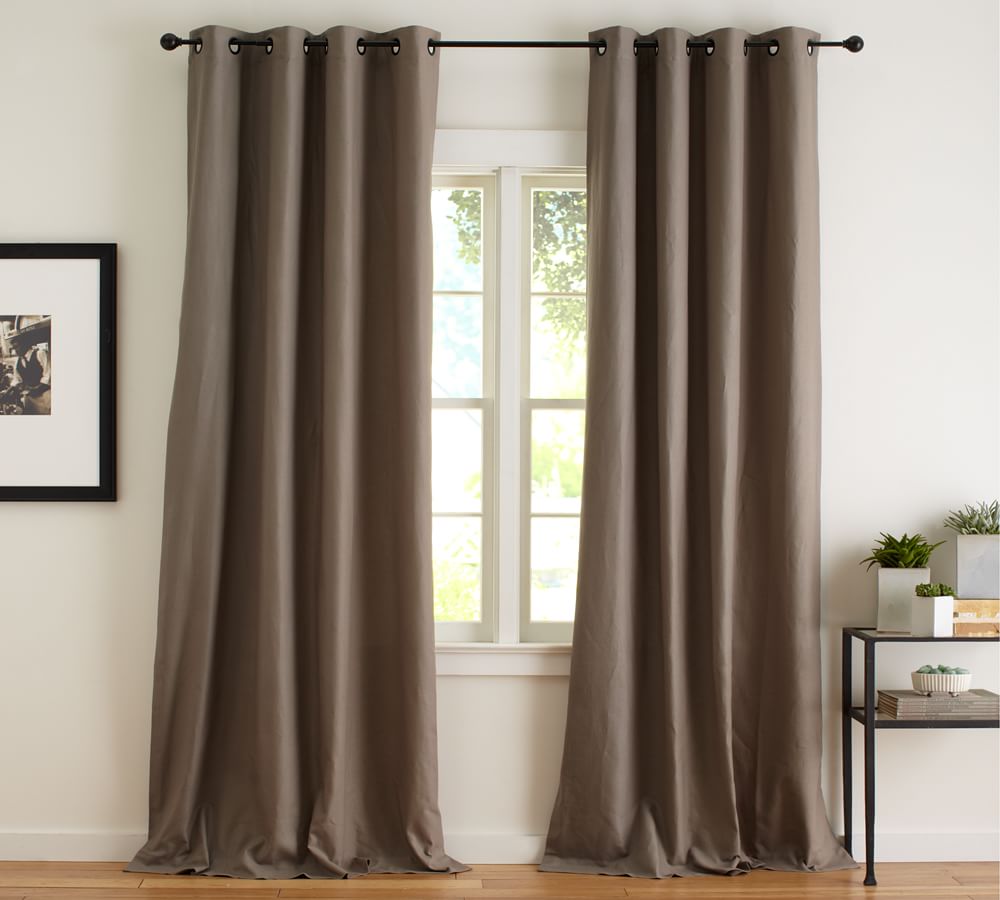 Peyton Linen/Cotton Grommet Curtain Pottery Barn